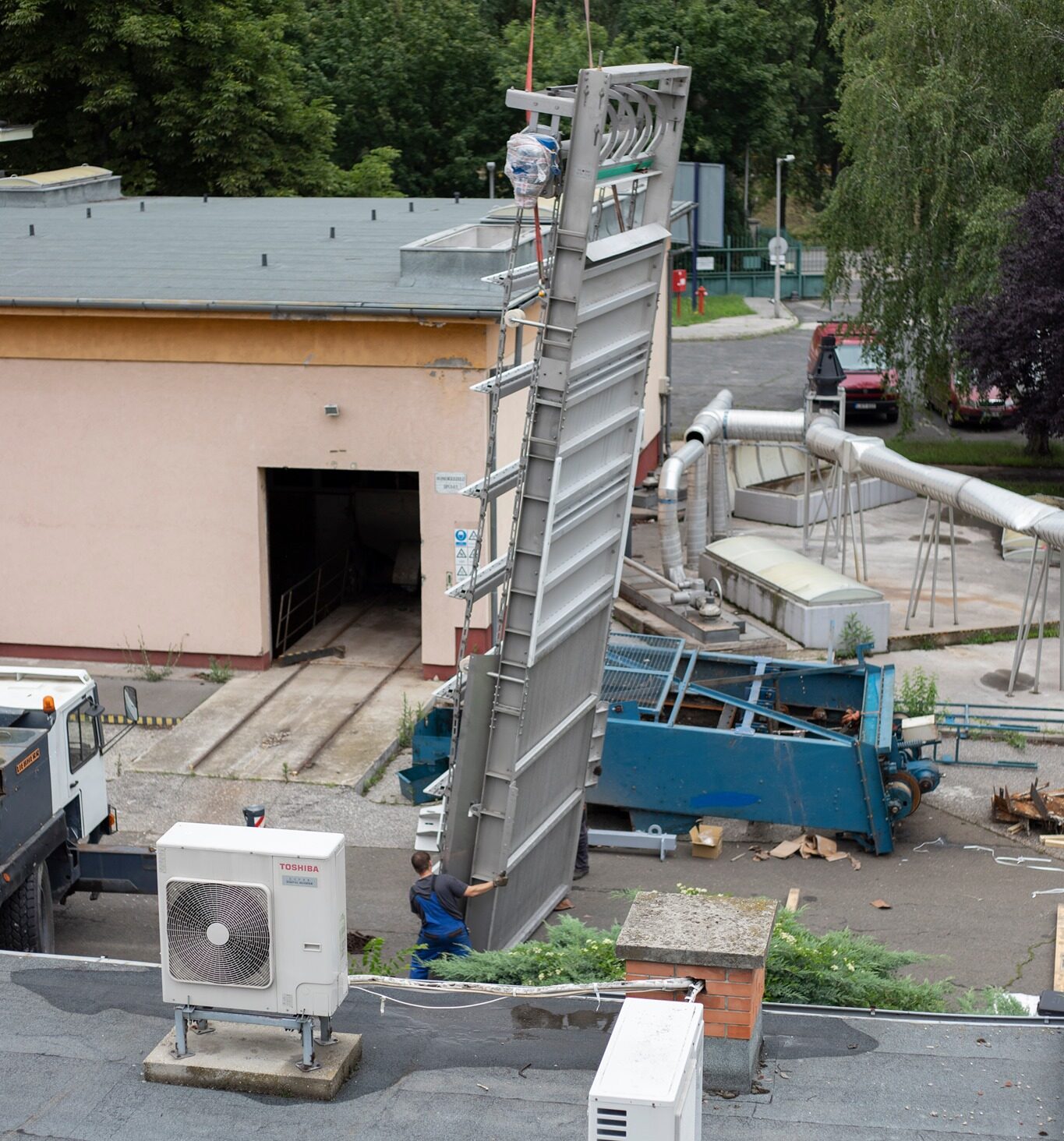 Eksploatacja kraty katenarnej Ekoton na oczyszczalni ścieków w Budapeszcie, Węgry