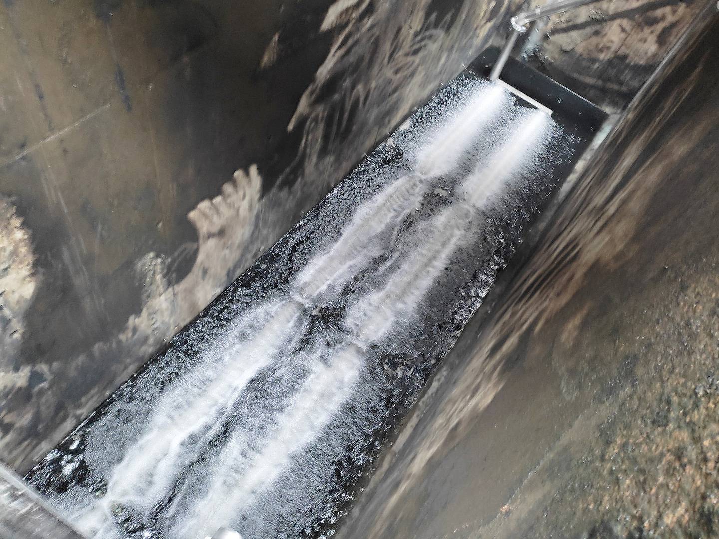 Moment uruchomienia systemu napowietrzania Esmil